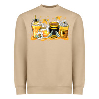 Mushroom bumble bee coffee cups Heavyweight Sweatshirt - Zillion Design Studio