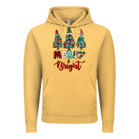 Vintage Mustard western trees merry and bright christmas Vintage Hoodie - RanaPortraitStore