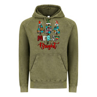 Vintage Olive western trees merry and bright christmas Vintage Hoodie - RanaPortraitStore