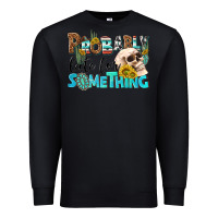 Black probably late for something Premium Sweatshirt - NancyCooperArtShop