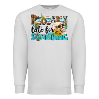 Dove Grey probably late for something Premium Sweatshirt - NancyCooperArtShop