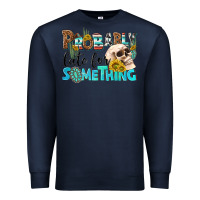 Navy probably late for something Premium Sweatshirt - NancyCooperArtShop
