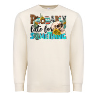 Sandshell probably late for something Premium Sweatshirt - NancyCooperArtShop
