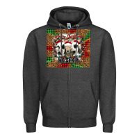Charcoal Heather merry Christmas heifer Zipper Hoodie - Jasminsmagicworld