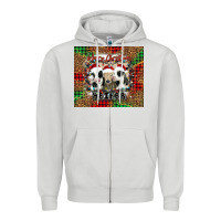 Dove Grey merry Christmas heifer Zipper Hoodie - Jasminsmagicworld