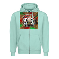 Seafoam merry Christmas heifer Zipper Hoodie - Jasminsmagicworld