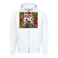 White merry Christmas heifer Zipper Hoodie - Jasminsmagicworld