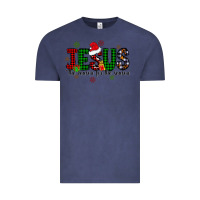 Vintage Denim jesus the season for the season Vintage Tee - CowhideDigitalArt