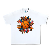 White basketball sunflower Urban Heavy Tee - HRA Design Shop
