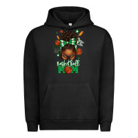 Pigment Black Basketball Mom Afro Messy Bun Urban Hoodie - texasbilliewilder