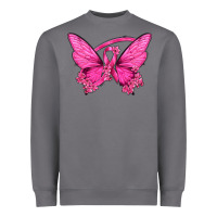 Storm Breast Cancer Butterfly Heavyweight Sweatshirt - texasbilliewilder