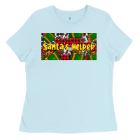 Santa's Helper With Gifts Ladies Tee | Teevron
