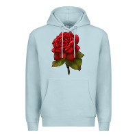 Blue Mist Oklahoma Rose Illustrations Premium Hoodie - LillyAllenDesigns