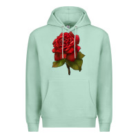 Seafoam Oklahoma Rose Illustrations Premium Hoodie - LillyAllenDesigns