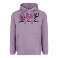 Lavender peace love dance Heavyweight Hoodie - MaliasSmallBusiness