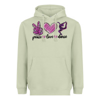 Matcha peace love dance Heavyweight Hoodie - MaliasSmallBusiness