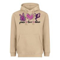 Mushroom peace love dance Heavyweight Hoodie - MaliasSmallBusiness