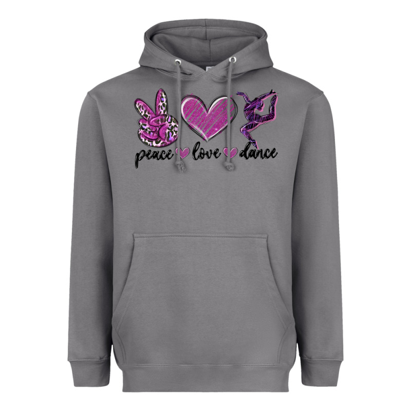 Peace Love Dance Heavyweight Hoodie by MaliasSmallBusiness | Teevron