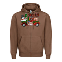 Chestnut happy new year truck 2023 Zipper Hoodie - Jasminsmagicworld