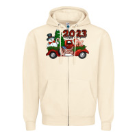 Sandshell happy new year truck 2023 Zipper Hoodie - Jasminsmagicworld