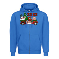 True Royal happy new year truck 2023 Zipper Hoodie - Jasminsmagicworld