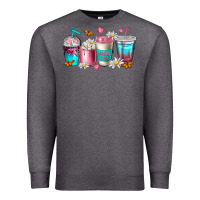 Charcoal Heather mom fuel coffee cups Premium Sweatshirt - NancyCooperArtShop