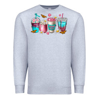 Heather Grey mom fuel coffee cups Premium Sweatshirt - NancyCooperArtShop
