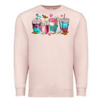 Pale Pink mom fuel coffee cups Premium Sweatshirt - NancyCooperArtShop