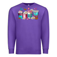 Purple mom fuel coffee cups Premium Sweatshirt - NancyCooperArtShop