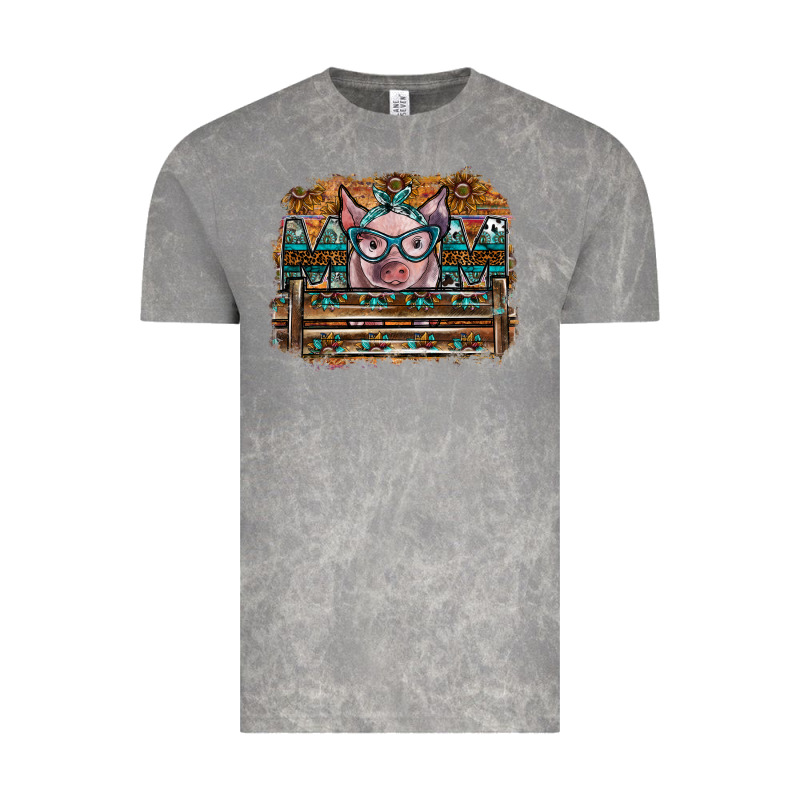 Mom Pig Vintage Tee by SublimationCraftShop | Teevron