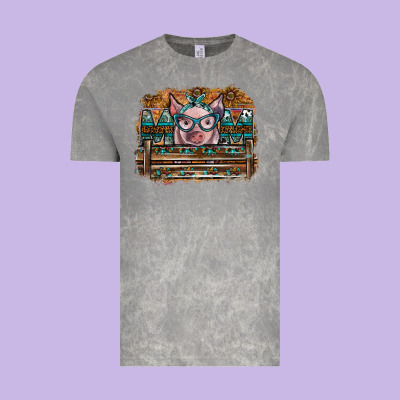 Mom Pig Vintage Tee Designed By Sublimationcraftshop