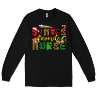 Black santas favorite nurse Long Sleeve Tee - AdoDesignShop