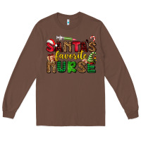 Chestnut santas favorite nurse Long Sleeve Tee - AdoDesignShop