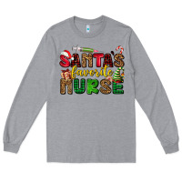 Heather Grey santas favorite nurse Long Sleeve Tee - AdoDesignShop