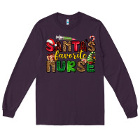 Plum santas favorite nurse Long Sleeve Tee - AdoDesignShop