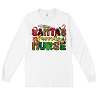 White santas favorite nurse Long Sleeve Tee - AdoDesignShop