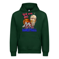 Forest Green Grab your joe let's go Basketball Urban Hoodie - NancyCooperArtShop