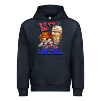 Navy Grab your joe let's go Basketball Urban Hoodie - NancyCooperArtShop