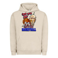 Pigment French Oak Grab your joe let's go Basketball Urban Hoodie - NancyCooperArtShop
