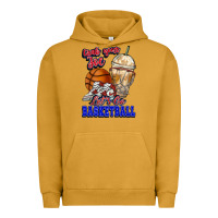 Pigment Peanut Butter Grab your joe let's go Basketball Urban Hoodie - NancyCooperArtShop