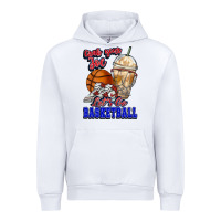 White Grab your joe let's go Basketball Urban Hoodie - NancyCooperArtShop