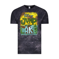 Cloud Black let's go jump in the lake Vintage Tee - HRA Design Shop