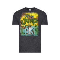 Vintage Black let's go jump in the lake Vintage Tee - HRA Design Shop