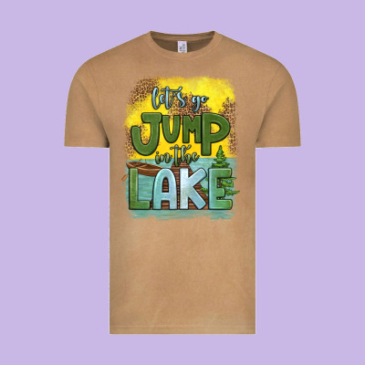 Let's Go Jump In The Lake Vintage Tee Designed By Hra Design Shop