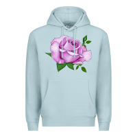Blue Mist Life's Little Pleasures Rose Premium Hoodie - LillyAllenDesigns