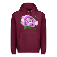 Burgundy Life's Little Pleasures Rose Premium Hoodie - LillyAllenDesigns