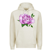 Oatmeal Heather Life's Little Pleasures Rose Premium Hoodie - LillyAllenDesigns