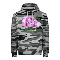 Slate Camo Life's Little Pleasures Rose Premium Hoodie - LillyAllenDesigns