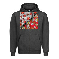 Charcoal Heather ladybug Zipper Hoodie - BarkalooDesign