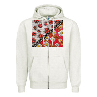 Oatmeal Heather ladybug Zipper Hoodie - BarkalooDesign